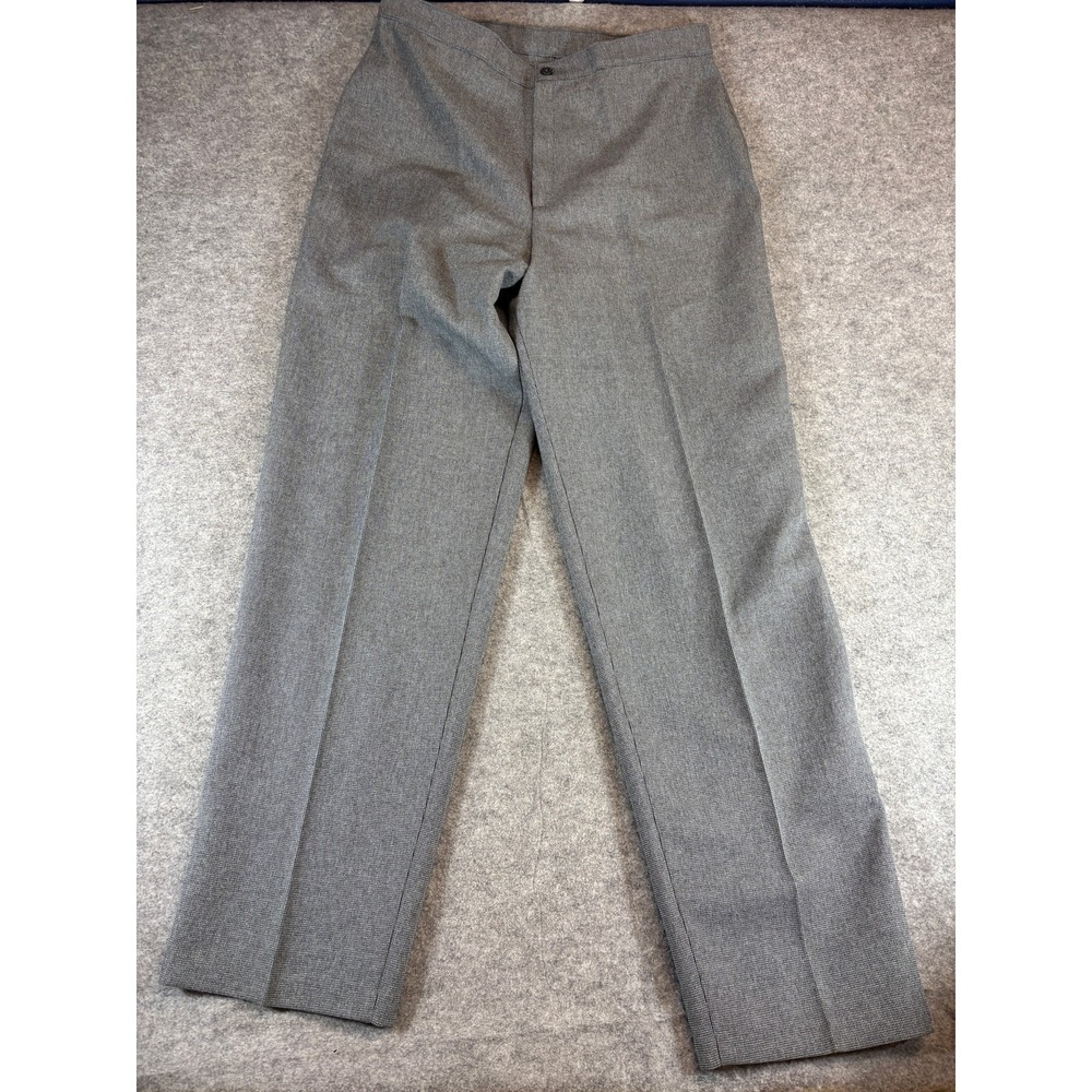 Vintage 1970s Levis Bend Over Pants Mens 34 Grey Houndstooth Deadstock Pleated